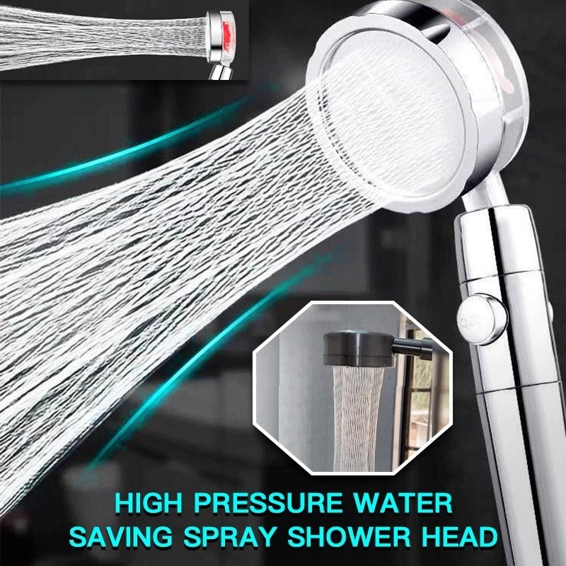 LED shower head with color temperature control and high water pressure