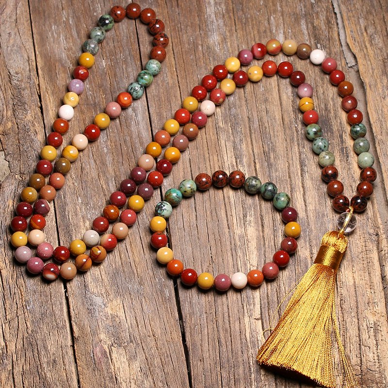 Natural Stone Lapis Lazuli Jewelry Set – 8MM Beaded Bracelet, Egg Yolk Necklace & Full Jewelry Set