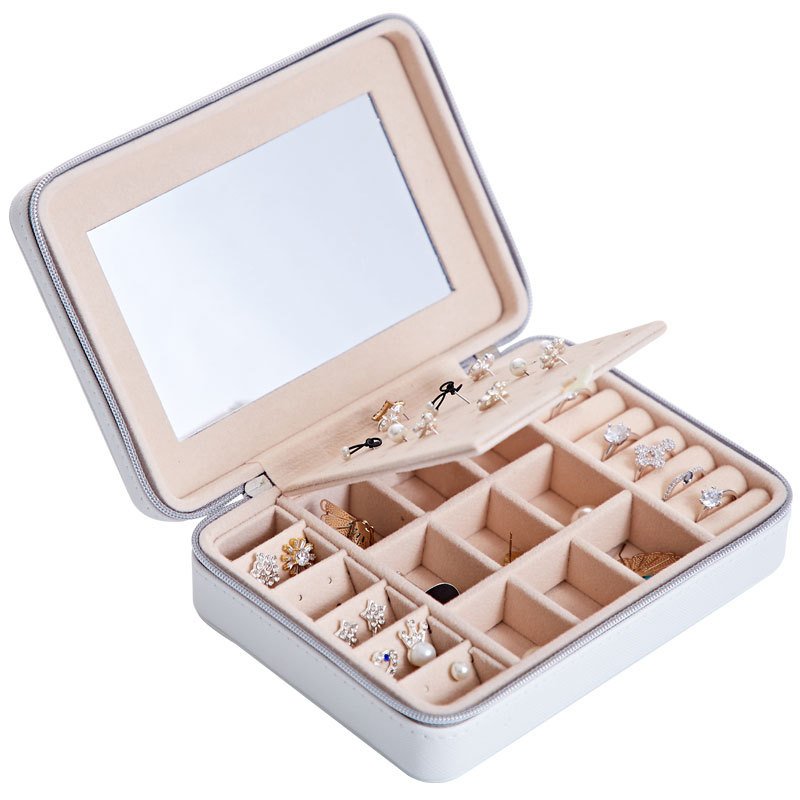 Luxury Multifunctional Jewelry Storage Box – Organizer for Earrings, Rings & Necklaces